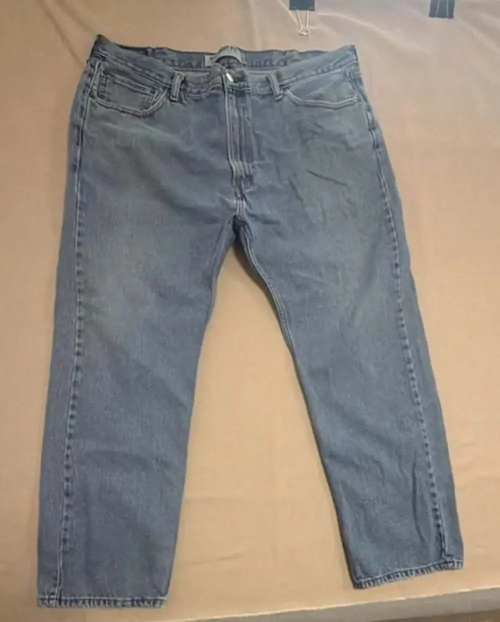 Levi's 505 Straight Fit Denim Jeans Men's 42x30 Medium Wash Blue